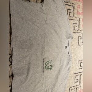 PacSun Gray Crop Top with Modern Design